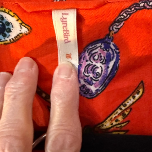 Anthropologie LyreBird long sleeve flannel pajama shirt and pants - Picture 8 of 10